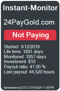 24paygold.com Monitored by Instant-Monitor.com