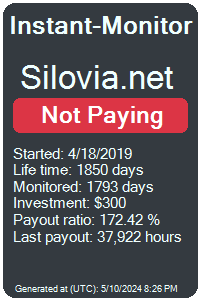 Silovia.net Monitored by Instant-Monitor.com