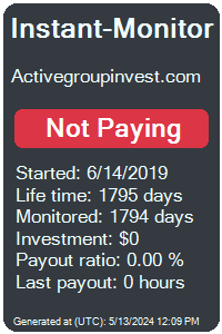 activegroupinvest.com Monitored by Instant-Monitor.com