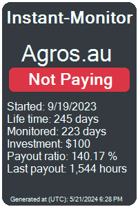 agros.au Monitored by Instant-Monitor.com