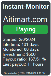 aitimart.com Monitored by Instant-Monitor.com