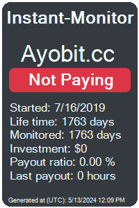 ayobit.cc Monitored by Instant-Monitor.com