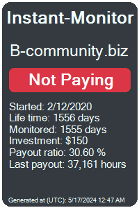b-community.biz Monitored by Instant-Monitor.com