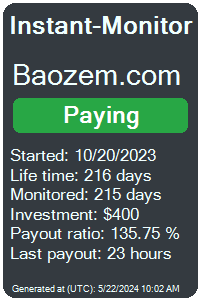 baozem.com Monitored by Instant-Monitor.com
