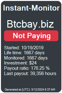 btcbay.biz Monitored by Instant-Monitor.com