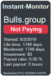 bulls.group Monitored by Instant-Monitor.com
