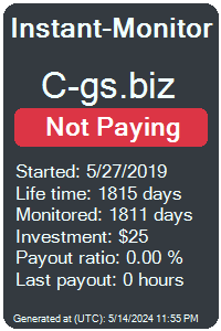 c-gs.biz Monitored by Instant-Monitor.com