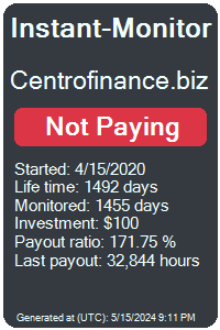 centrofinance.biz Monitored by Instant-Monitor.com
