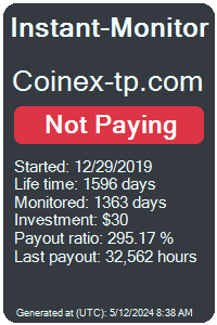 coinex-tp.com Monitored by Instant-Monitor.com