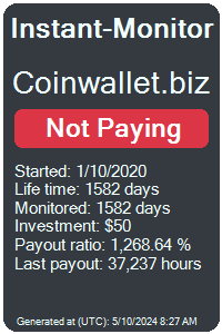 coinwallet.biz Monitored by Instant-Monitor.com