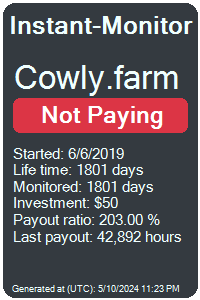cowly.farm Monitored by Instant-Monitor.com