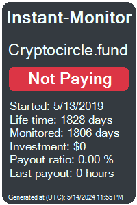 cryptocircle.fund Monitored by Instant-Monitor.com