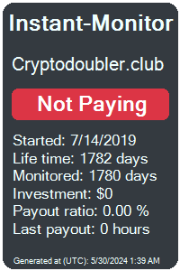 cryptodoubler.club Monitored by Instant-Monitor.com