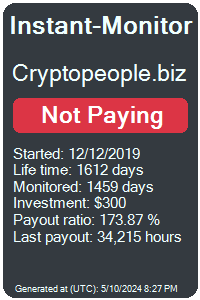 cryptopeople.biz Monitored by Instant-Monitor.com
