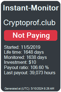 cryptoprof.club Monitored by Instant-Monitor.com