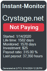 crystage.net Monitored by Instant-Monitor.com
