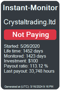 crystaltrading.ltd Monitored by Instant-Monitor.com