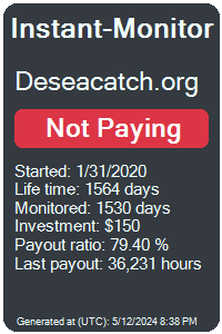 deseacatch.org Monitored by Instant-Monitor.com