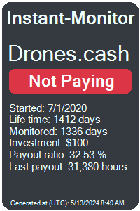 drones.cash Monitored by Instant-Monitor.com