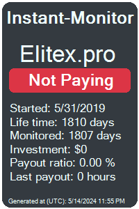elitex.pro Monitored by Instant-Monitor.com