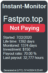 fastpro.top Monitored by Instant-Monitor.com