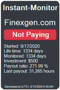 finexgen.com Monitored by Instant-Monitor.com