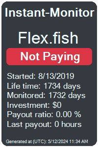 flex.fish Monitored by Instant-Monitor.com