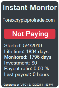 forexcryptoprotrade.com Monitored by Instant-Monitor.com