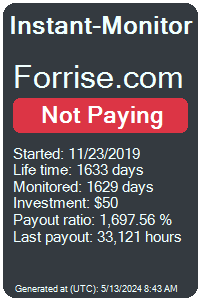 forrise.com Monitored by Instant-Monitor.com