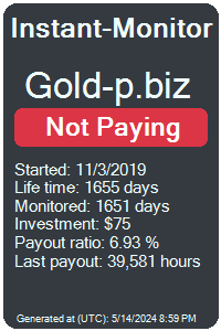 gold-p.biz Monitored by Instant-Monitor.com