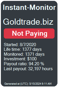 goldtrade.biz Monitored by Instant-Monitor.com