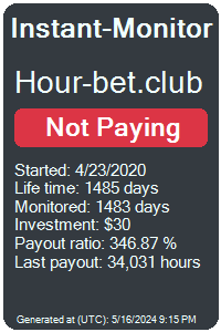 hour-bet.club Monitored by Instant-Monitor.com