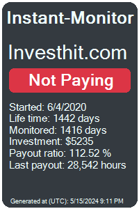 investhit.com Monitored by Instant-Monitor.com