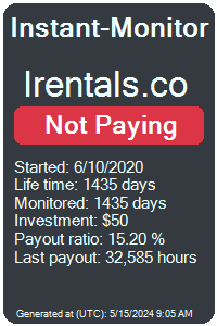 irentals.co Monitored by Instant-Monitor.com