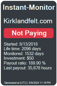 kirklandfelt.com Monitored by Instant-Monitor.com