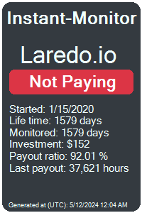 laredo.io Monitored by Instant-Monitor.com