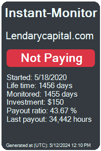 lendarycapital.com Monitored by Instant-Monitor.com