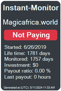 magicafrica.world Monitored by Instant-Monitor.com