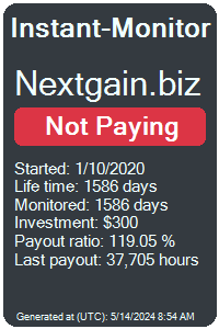 nextgain.biz Monitored by Instant-Monitor.com