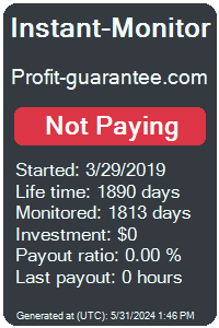 profit-guarantee.com Monitored by Instant-Monitor.com
