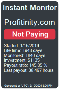 profitinity.com Monitored by Instant-Monitor.com