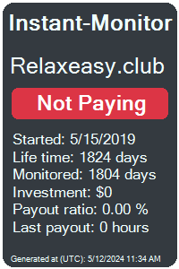 relaxeasy.club Monitored by Instant-Monitor.com