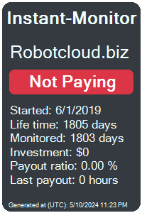 robotcloud.biz Monitored by Instant-Monitor.com
