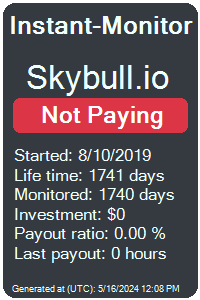 skybull.io Monitored by Instant-Monitor.com