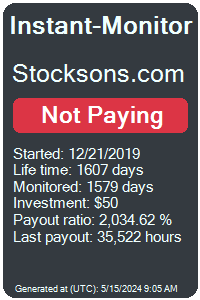 stocksons.com Monitored by Instant-Monitor.com