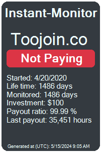 toojoin.co Monitored by Instant-Monitor.com