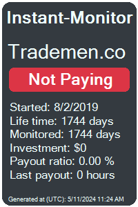 trademen.co Monitored by Instant-Monitor.com