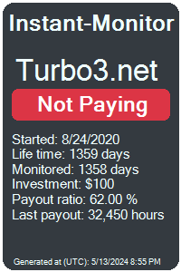 turbo3.net Monitored by Instant-Monitor.com