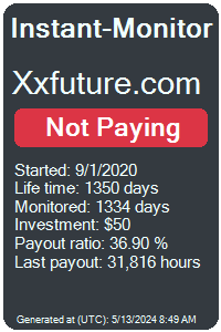 xxfuture.com Monitored by Instant-Monitor.com