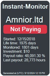 amnior.ltd Monitored by Instant-Monitor.com